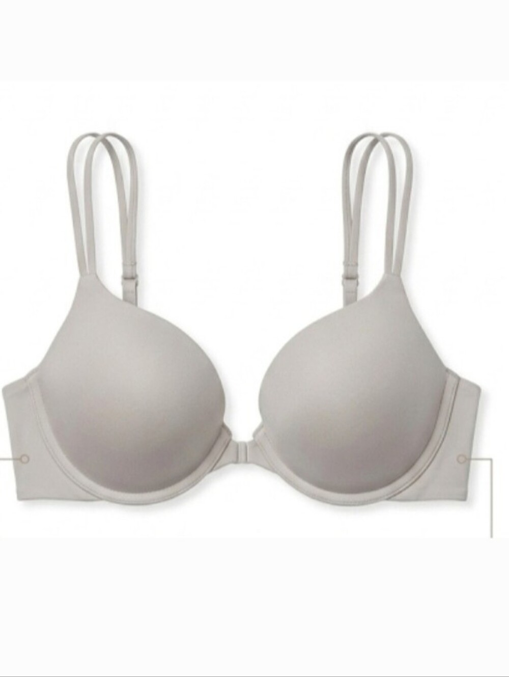 "Victoria's Secret" Misses (32C) Pretty Ivory Push-up Bra Like New!